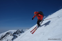 Descente de la cime ouest de fenestre