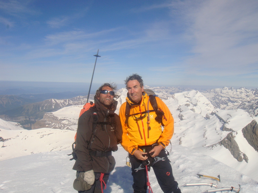 Patrick et Claude au sommet 3355m