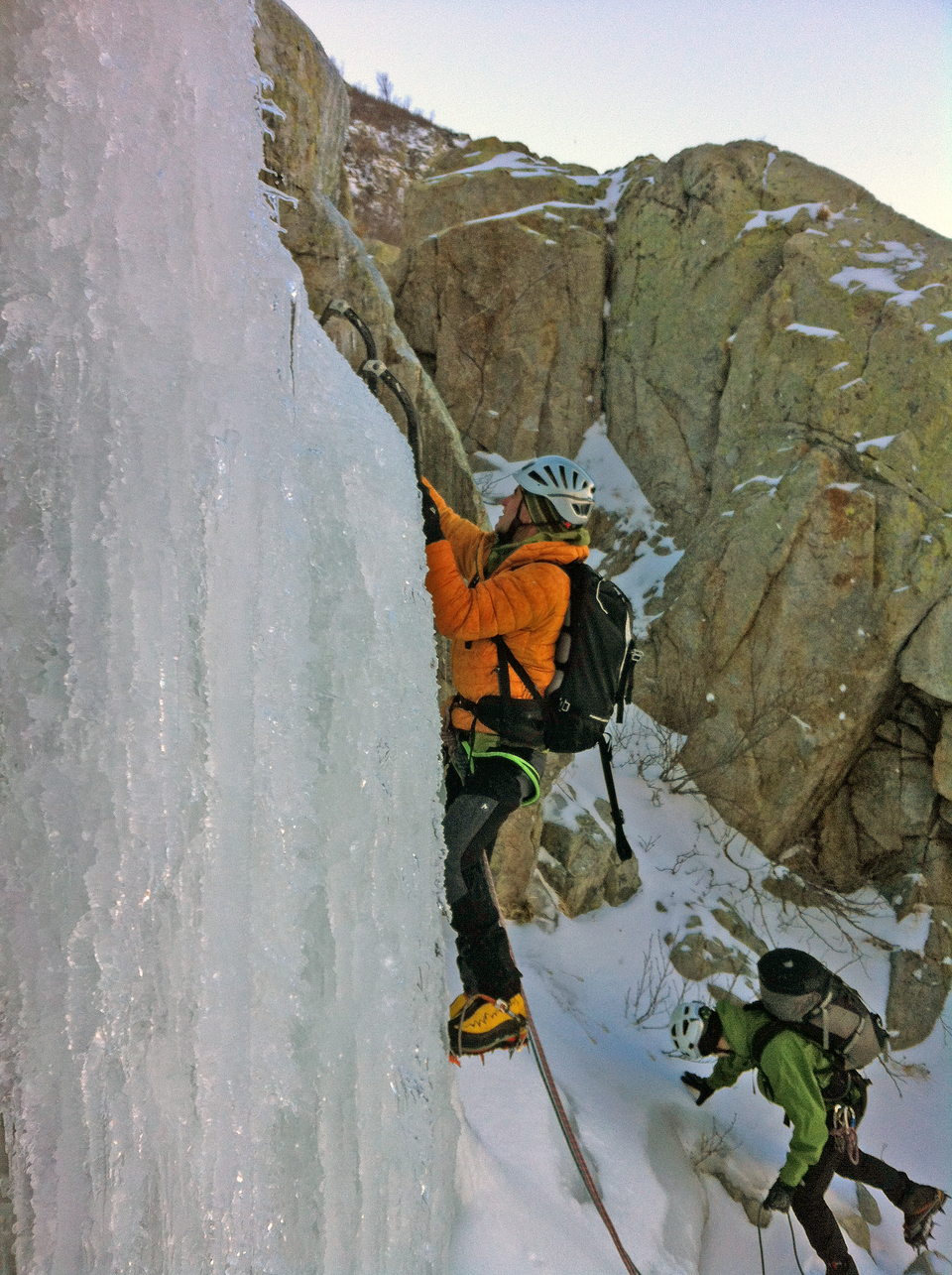 Cascade de glace dans le vallon de l'Onda