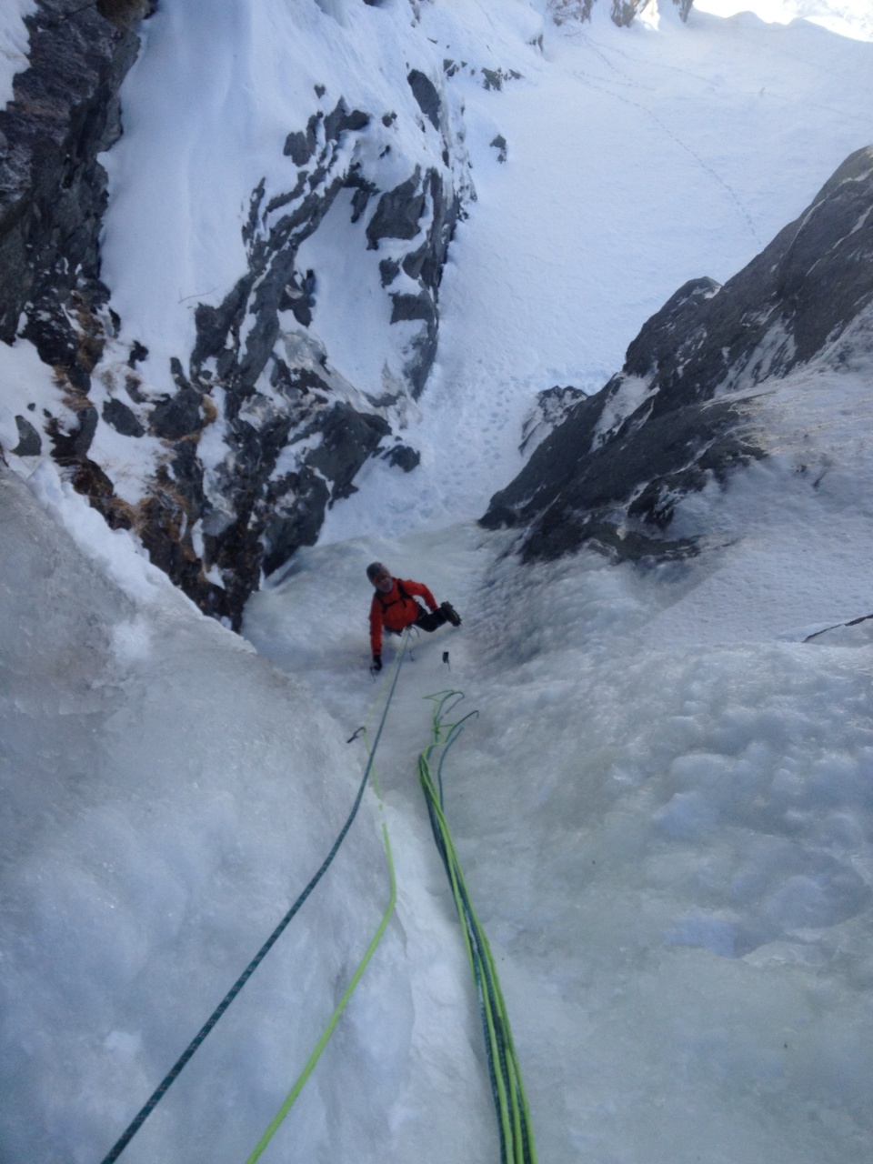 Cascade de glace dans le val de Bagne