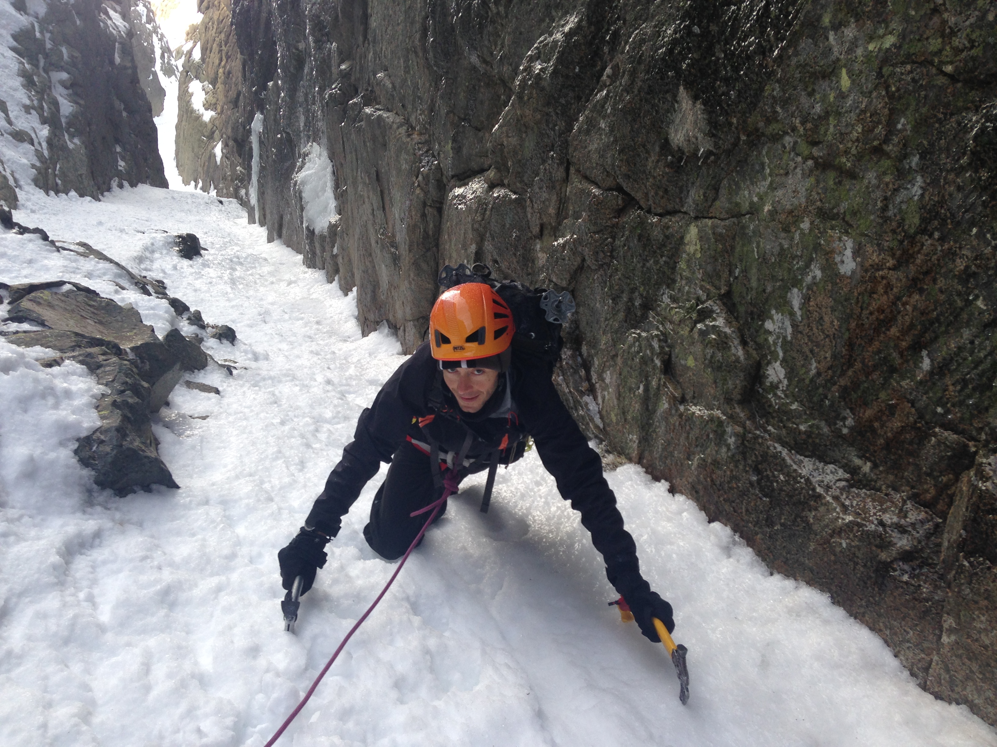 Alpinisme en Corse avec le couloir des barjots