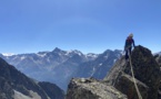 Escalade dans les Alpes au refuge de Crête sèche